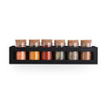 Magnetic stainless steel spice rack