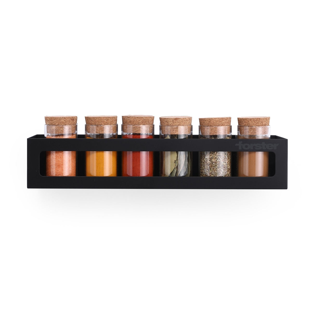 Magnetic stainless steel spice rack